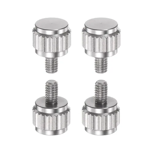 Vista 11 de HARFINGTON 4 pinzas Vernier tornillos de bloqueo M2x4mm cabeza plana redonda moleteada pulgar perilla pernos