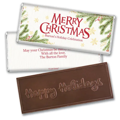 Vista 9 de 12 unidades personalizadas de chocolate para fiesta de chocolate de Navidad (paquete de 12) – No requiere montaje – Espíritu de Navidad