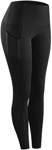 Vista 3 de Leggings con bolsillos para mujer, pantalones de yoga de cintura alta, cintura elástica, pantalones atléticos, leggings de entrenamiento de yoga 2024