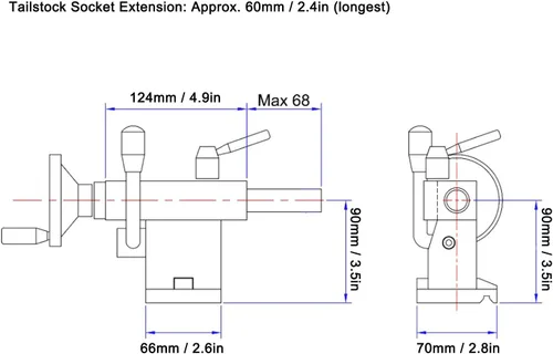 Vista 2 de 0618 Mini torno de reemplazo de cola, mini máquina de torno herramienta de carpintería, para tornos 7x12 7x14 0618 CJ18A