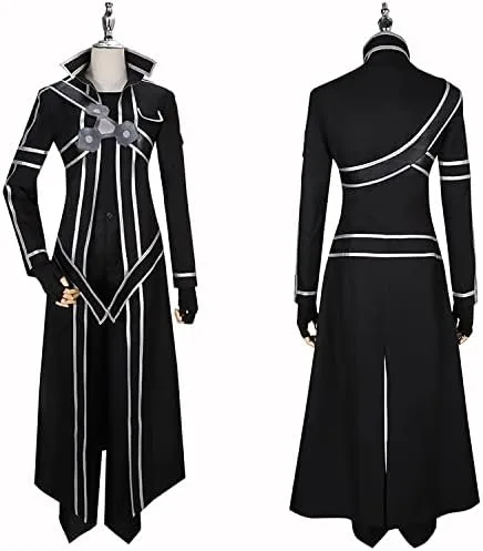 Vista 3 de Disfraz de anime Sword Art Online SAO Anime Kazuto Kirigaya Kirito Cosplay