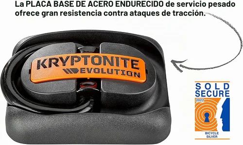 Vista 2 de Kryptonite Evolution - Anclaje de suelo, montaje en pared y piso de acero resistente