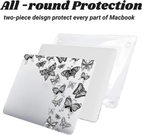 Vista 123 de Funda rígida compatible con MacBook Pro de 13 pulgadas 2012 2011 2010 2009 2008 versión A1278 con CD-ROM, funda de plástico para laptop cubierta