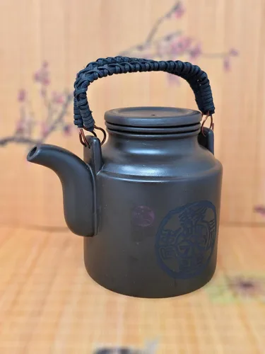 Vista 5 de Yixing Zisha - Olla de té de arena morada de arcilla morada, tetera Zi Sha, 5 pulgadas de alto