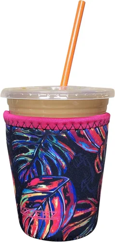 Vista 44 de Funda Koverz para café helado, funda aislante de neopreno para taza, se ajusta a una taza de café de 32 Oz., lavable y reutilizable, accesorios