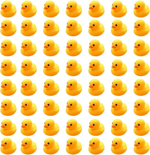 Vista 8 de 16 patos de goma rosa para niños, patos de goma chirriantes a granel, patos de goma para baby shower, decoración de patos de fiesta (2.2 pulgadas)