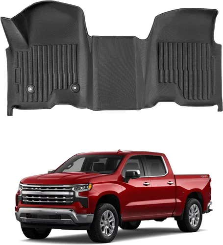 Vista 47 de Alfombrillas para suelo de Dodge Durango 2016-2025 2026 de 6 asientos, protector de carga para todo tipo de clima, TPE resistente, impermeable