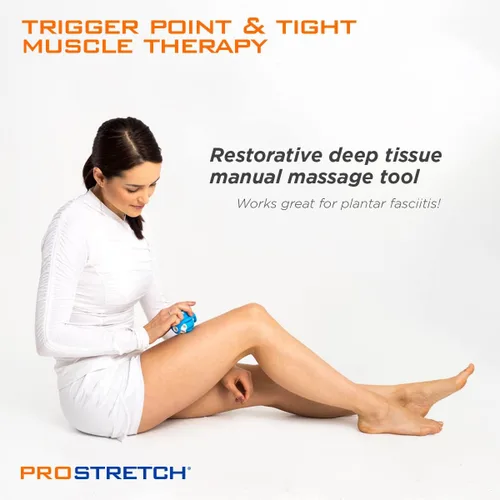 Vista 3 de ProStretch Rodillo de bola de masaje manual Junior+ para alivio de fascitis plantar y terapia de tejido profundo