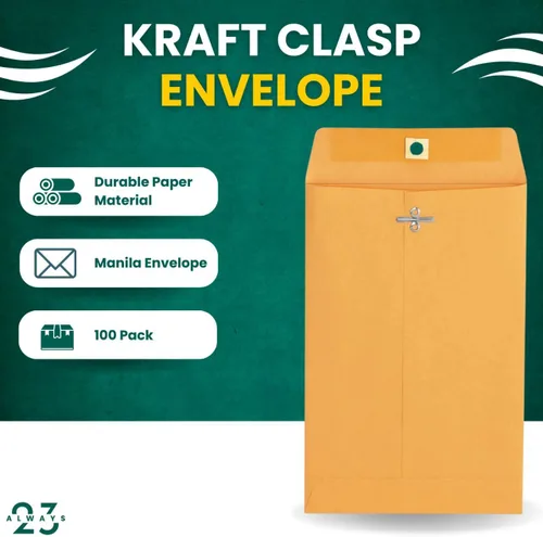 Vista 3 de Always23 Sobre de cierre, sobre de papel kraft, sobres de correo, cierre de cierre y doble sello, 6 x 9, #55 marrón Kraft, 100/caja