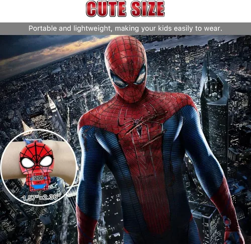 Vista 2 de econoLED Kids Watch, Kids Wrist Watch, Superhero Outdoor Kids Sport Watches with Adjustable Strap for Boys Girls, Kids Gift for Birthday, Christmas