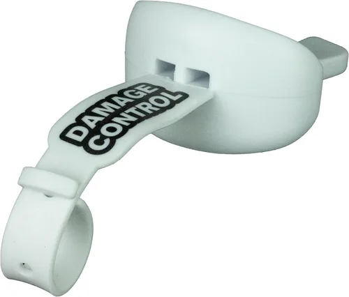 Vista 12 de DAMAGE CONTROL Protector bucal con correa permanente para casco, protector bucal juvenil para proteger labios y dientes, chupete sin ebullición