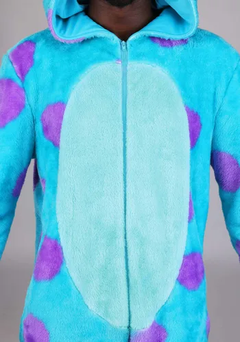 Vista 3 de Disfraz Enterizo Sulley para Adultos de Pixar Multicolor