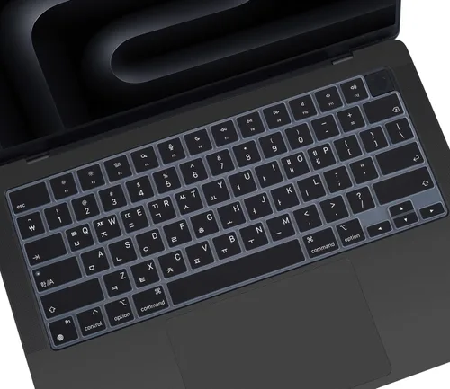 Vista 17 de Funda de teclado de silicona árabe compatible con Apple MacBook Neo 13 A3404 de 13 pulgadas con chip A18 Pro, MacBook Neo de 13 pulgadas, protector