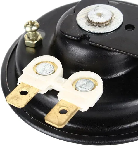 Vista 3 de 12V 1.5A Super 105dB Scooter Ciclomotor Dirt Bike ATV Negro Cuenca de la motocicleta Bocina de aire 2.756 in A24 Auto Car Vehicle Horn