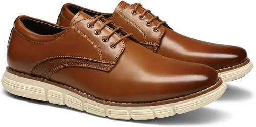 Vista 3 de Bruno Marc Tenis de vestir, calzado formal estilo Oxford, para hombre
