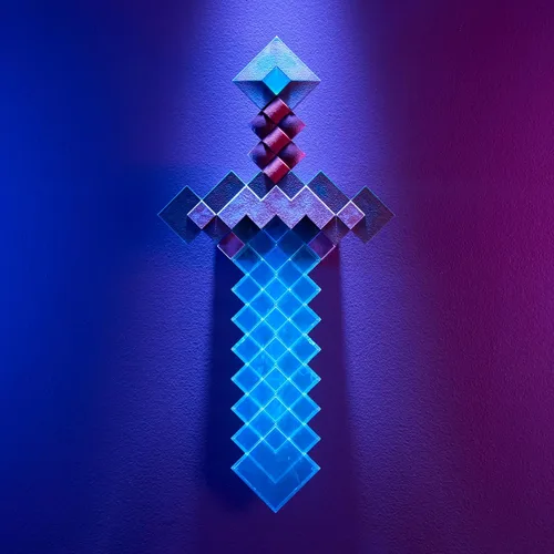 Vista 6 de The Noble Collection Minecraft Diamond Sword Collector Replica