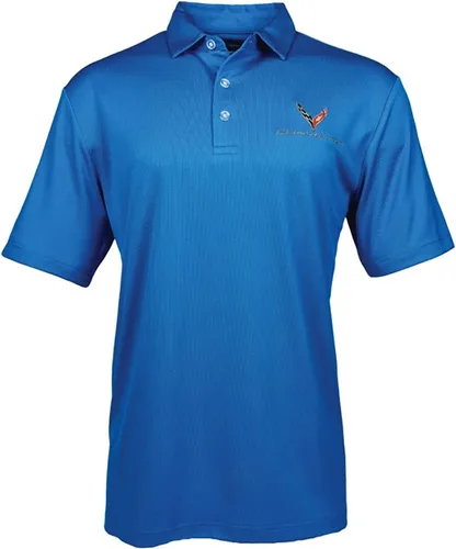 Vista 4 de Polo C8 Corvette para hombre Negro