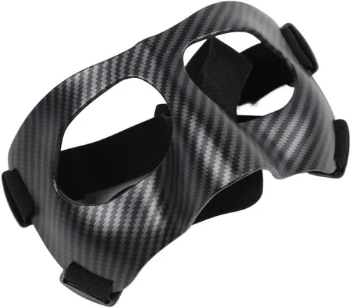 Vista 6 de Lightweight Carbon Fiber Nose Guard for Athletes (Black Band)