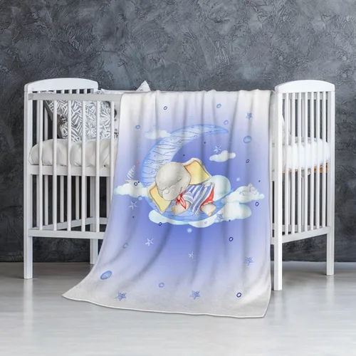 Vista 3 de Bonita manta de franela de elefante, ultra suave y acogedora, manta de forro polar ligera y mullida, manta de felpa cálida para sofá, cama, 30 x 40