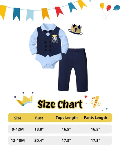 Vista 7 de Traje de primer cumpleaños para niño, traje de primer cumpleaños para niño de Mr Onederful, traje de cumpleaños, mameluco, chaleco, pantalones