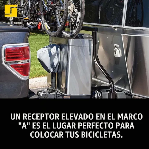 Vista 7 de Stromberg Carlson CC-275 Litera de Carga para Bicicleta de Lengüeta de Remolque - Soporte Ajustable de Lengüeta de Remolque para RVs, Soporta Hasta