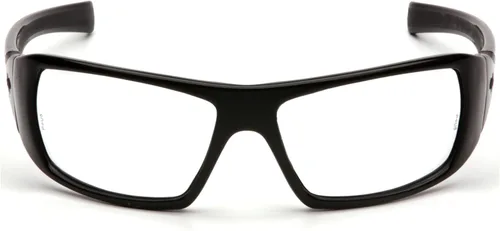 Vista 2 de Pyramex Goliath - Gafas de seguridad, marco negro, lente antiniebla transparente