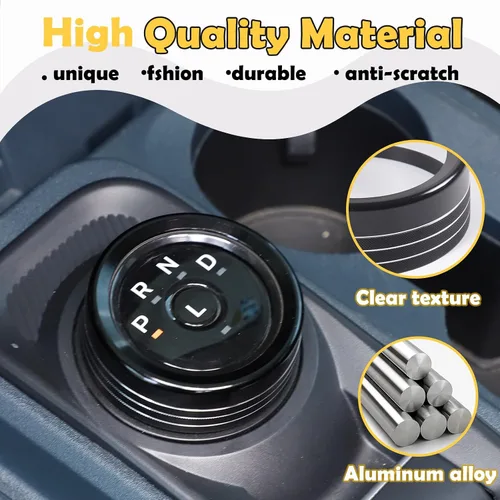 Vista 3 de CHEAYAR Botón de interruptor de cambio de marchas Anillo de tapa de guarnición Compatible con Ford Maverick 2022, Cubierta de pomo de cambio