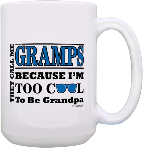 Vista 14 de ThisWear Regalo del Día del Padre para abuelos demasiado geniales para ser un abuelo, regalo de gafas de sol de 11 onzas, taza de café de cerámica