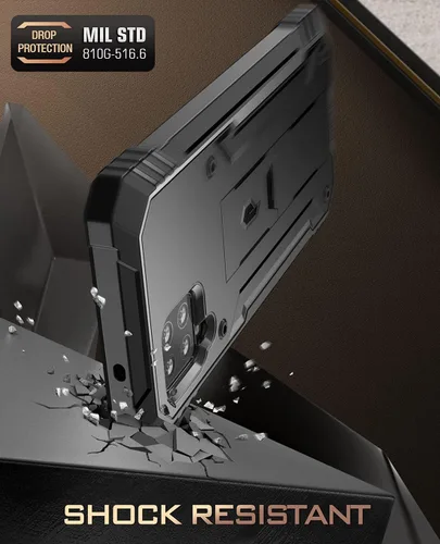 Vista 5 de Poetic Revolution - Funda para Samsung Galaxy A42 5G, protector de pantalla integrado funciona con identificación de huellas dactilares, carcasa