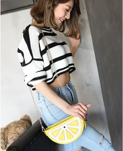 Vista 7 de Mini bolsa de hombro con forma de piña para mujer
