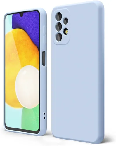 Vista 95 de oakxco Funda para teléfono Samsung Galaxy A12 con agarre de silicona líquida, linda delgada fina suave cubierta de gel de goma TPU lisa para mujeres