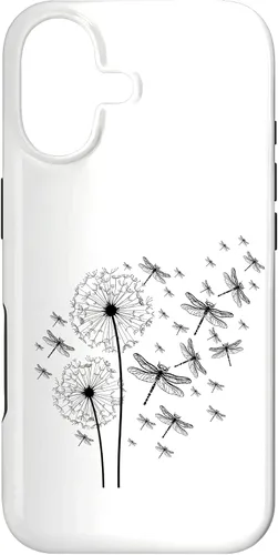 Vista 32 de Funda para iPhone 12/12 Pro Wildlife Animal Insect Dandelion Dragonfly