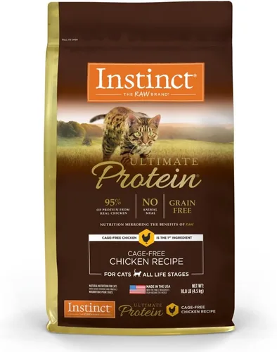 Vista 11 de Instinct Ultimate Protein - Receta de pollo sin granos, comida seca natural para gatos, bolsa de 4 libras