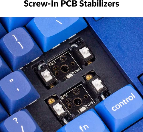 Vista 7 de Keychron Q3 QMK/VIA Teclado mecánico personalizado con cable, diseño sin llave de aluminio completo, macro programable con interruptor marrón
