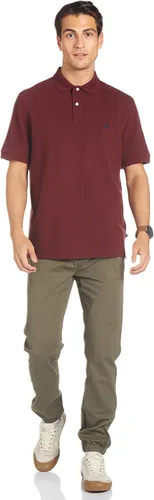 Vista 5 de Nautica - Camiseta de manga corta estilo polo para hombre, de algodón piqué liso