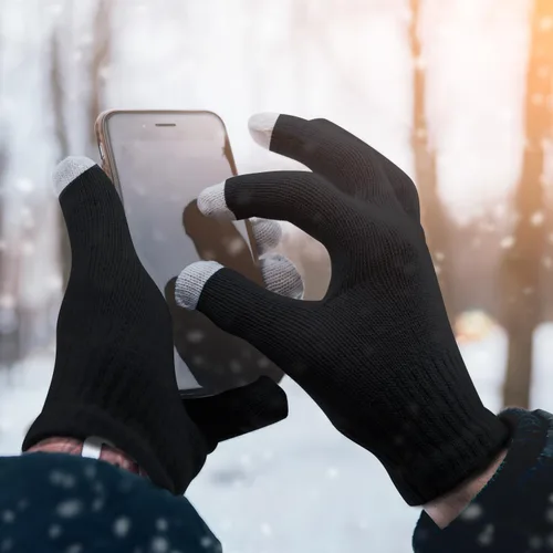 Vista 7 de Cooraby 60 pares de guantes de invierno para pantalla táctil a granel, guantes de punto cálidos para hombres, mujeres y adolescentes