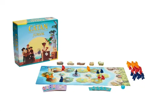 Vista 3 de CATAN Juego de Mesa Junior - ¡Aventura de Espadachines para Jóvenes Piratas! Juego de estrategia, divertido juego familiar para niños y adultos, a