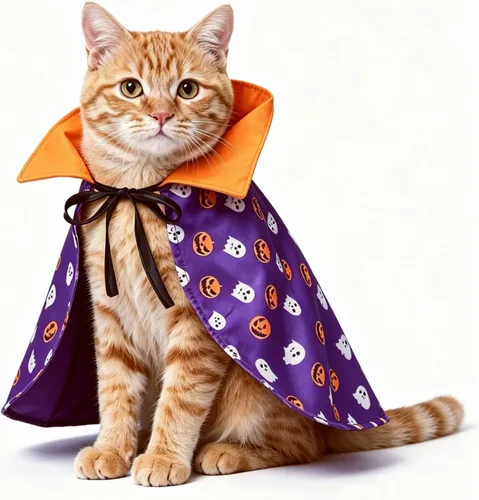 Vista 14 de NAMSAN Disfraz de marinero para mascotas, perros pequeños, conejos, sombrero de marinero de gato de Halloween con cuello de corbata, capa de Blanco
