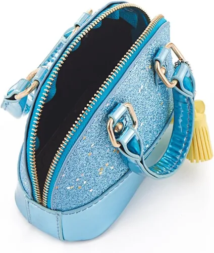 Vista 6 de YiSu Princess Little Girls Purses Toddler kids Crossbody Bag Wall et Shell Shape Handbags for girls cute Tote (blue)