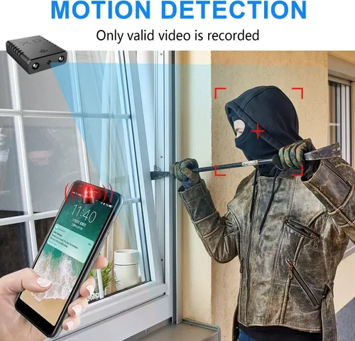 Vista 4 de Cámara inalámbrica Wifi más pequeña, detector de cámara oculta, mini cámara espía HD1080P, cámara pequeña, monitor de bebé, cámara de niñera