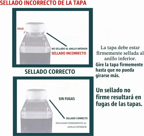 Vista 4 de Botellas vacías de plástico PET de 16 oz para jugo - Paquete de 35 recipientes reutilizables transparentes para leche desechable, a granel con tapas