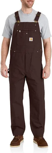 Vista 3 de Carhartt Overol con pechera Iconic R01 Duck para hombre Negro