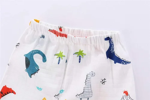 Vista 7 de Mud Kingdom Conjunto de pijama Boutique para niñas y niños, ropa de dormir de manga larga con cuello