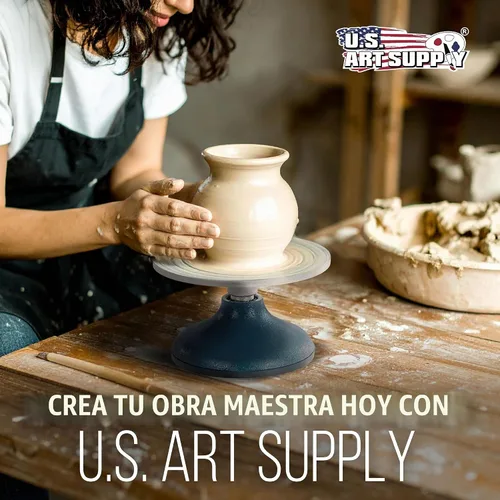 Vista 6 de U.S. Art Supply Rueda de escultura de 7 pulgadas de diámetro, resistente