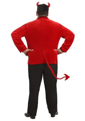 Vista 5 de Disfraz de Diablo Apresurado Talla Plus para Hombre Multicolor
