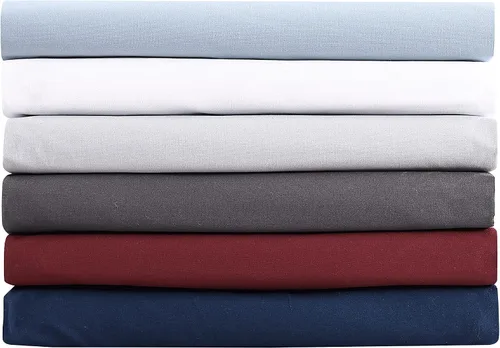 Vista 8 de Nautica - Sábanas Twin XL, Juego de Ropa de Cama de Percal de Algodón, Completamente Elastizadas, Esenciales Ideales para Dormitorio
