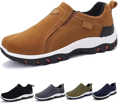 Vista 3 de Buen soporte de arco para hombre transpirables ligeros y antideslizantes zapatos ortopédicos para hombre para actividades al aire libre senderismo