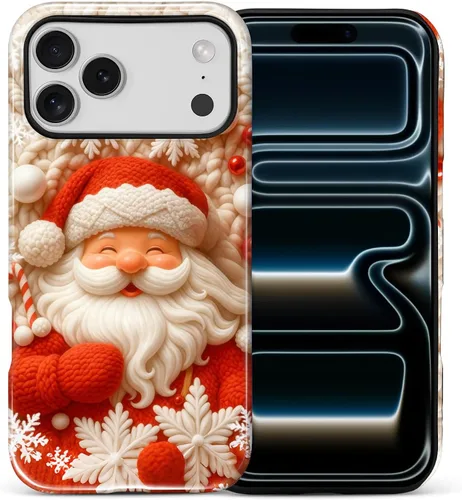 Vista 43 de Funda para iPhone 13 iPhone 14, a prueba de golpes, funda protectora híbrida de 2 capas, doble protección contra caídas, antiarañazos, diseño Rojo