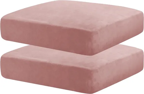 Vista 47 de MAXIJIN Fundas de cojín elásticas de terciopelo para sofá, funda de cojín suave de repuesto para sofá de dos plazas, protector de asiento