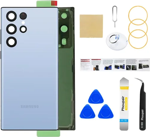 Vista 35 de Reemplazo de cristal trasero para Samsung Galaxy S24 con kit de herramientas de reparación profesional (Amber Yellow)